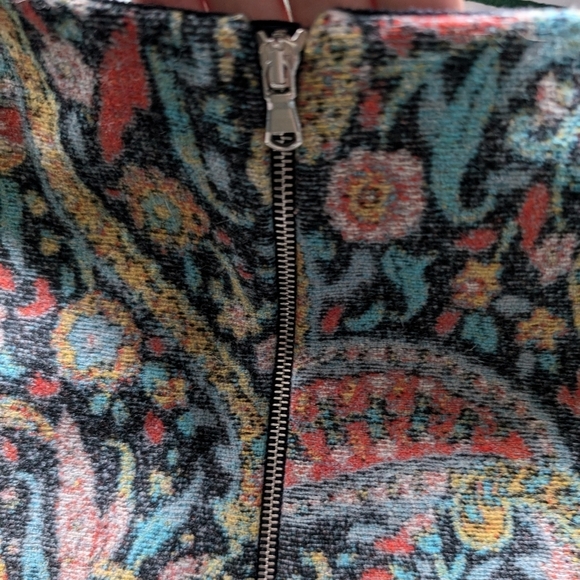 😃Carven A-line mini lined skirt sz L - Picture 3 of 6